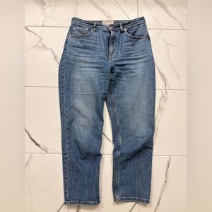 Everlane High Rise Ankle Straight Jeans size 28